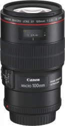 Объектив Canon EF IS USM (3554B005) 100мм f/2.8L Macro черный