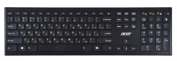 Клавиатура Acer OKR010 черный беспроводная