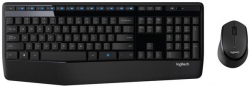 Клавиатура + мышь Logitech MK345 черный беспроводная