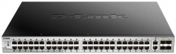 Коммутатор D-Link DGS-3130-54PS/A1A 48G 2SFP 4SFP+ 48PoE 370W управляемый