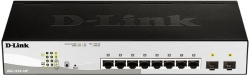 Коммутатор D-Link DGS-1210-10P/FL1A 8G 2SFP 8PoE+ 65W управляемый