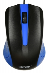 Мышь Acer OMW011 черный/синий проводная 
