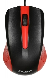 Мышь Acer OMW012 черный/красный проводная 