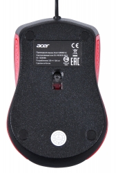 Мышь Acer OMW012 черный/красный проводная 