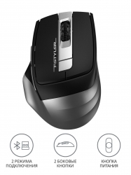 Мышь A4Tech Fstyler FB35 серый беспроводная