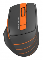 Мышь A4Tech Fstyler FG30S серый/оранжевый беспроводная