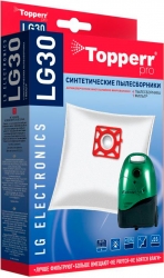 Пылесборники Topperr LG30 сверхпрочные нетканые (4 пылесбор.) (1 фильт.)