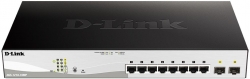 Коммутатор D-Link DGS-1210-10MP/FL 8G 2SFP 130W управляемый