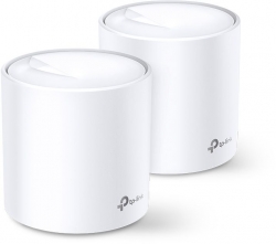 Бесшовный Mesh роутер TP-Link Deco X60(2-Pack) AX3000 10/100/1000BASE-TX белый