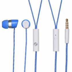Гарнитура вкладыши Oklick HS-S-230 1.2м синий проводные в ушной раковине (S20)