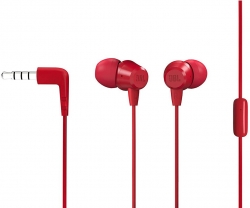 Гарнитура вкладыши JBL C50HI красный (JBLC50HIRED)