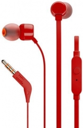 Гарнитура вкладыши JBL T110 RED красный (JBLT110RED)