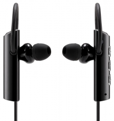 Гарнитура вкладыши Digma BT-01 черный беспроводные bluetooth крепление за ухом (E703BT)