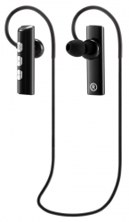 Гарнитура вкладыши Digma BT-01 черный беспроводные bluetooth крепление за ухом (E703BT)