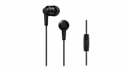 Гарнитура вкладыши Pioneer SE-C3T-B 1.2м черный проводные в ушной раковине