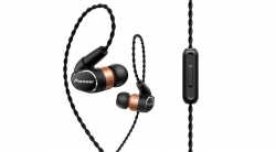 Наушники вкладыши Pioneer SE-CH9T-K 1.2м черный/золотистый проводные в ушной раковине