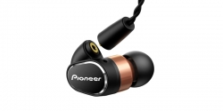 Наушники вкладыши Pioneer SE-CH9T-K 1.2м черный/золотистый проводные в ушной раковине