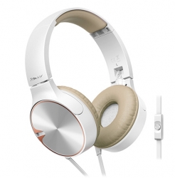 Наушники накладные Pioneer SE-MJ722T-T 1.2м белый/золотистый проводные оголовье