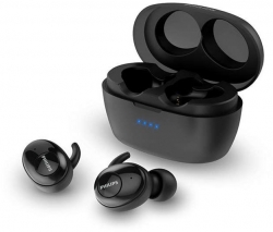 Гарнитура вкладыши Philips TAT3215BK/00 черный беспроводные bluetooth в ушной раковине