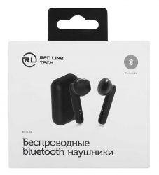 Гарнитура вкладыши Redline BHS-22 черный bluetooth (УТ000019148)