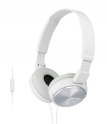 Гарнитура накладные Sony MDR-ZX310AP 1.2м белый проводные оголовье (MDRZX310APW.CE7)