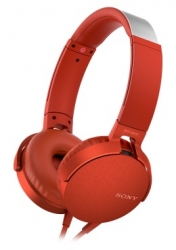Гарнитура накладные Sony MDR-XB550AP 1.2м красный проводные оголовье (MDRXB550APR.E)