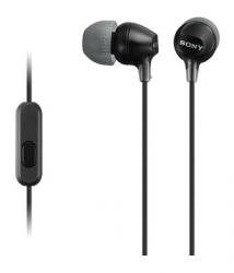 Гарнитура вкладыши Sony MDR-EX15AP черный (MDREX15APB.CE7)