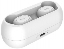Гарнитура вкладыши QCY Т1 белый беспроводные bluetooth в ушной раковине