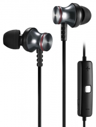 Гарнитура вкладыши Digma BT-02 Magnetic серый (E708BT)