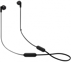 Гарнитура вкладыши JBL T215BT черный bluetooth (JBLT215BTBLK)