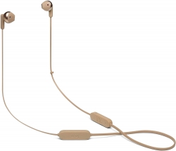 Гарнитура вкладыши JBL T215BTC золотистый bluetooth (JBLT215BTCGD)