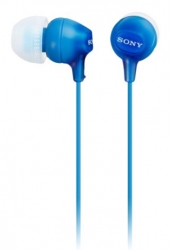 Гарнитура вкладыши Sony MDR-EX15AP голубой (MDREX15APLI.CE7)
