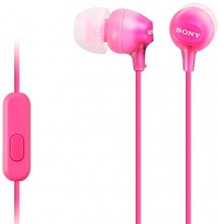 Гарнитура вкладыши Sony MDR-EX15AP розовый (MDREX15APPI.CE7)