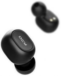 Гарнитура вкладыши QCY Т1 черный беспроводные bluetooth в ушной раковине