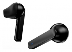 Гарнитура вкладыши QCY T3 черный bluetooth