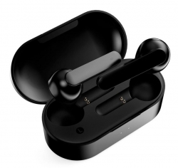 Гарнитура вкладыши QCY T3 черный bluetooth