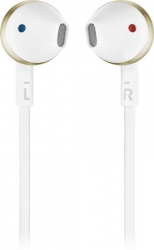 Гарнитура вкладыши JBL T205BT белый/золотистый (JBLT205BTCGD)