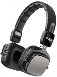 Гарнитура накладные Sven AP-B530MV черный bluetooth (SV-018313)