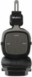 Гарнитура накладные Sven AP-B530MV черный bluetooth (SV-018313)