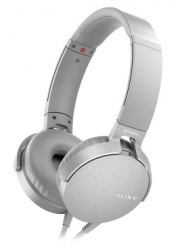 Гарнитура накладные Sony MDR-XB550AP 1.2м белый проводные оголовье (MDRXB550APW.E)