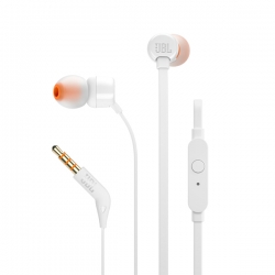 Гарнитура вкладыши JBL T110 WHT белый (JBLT110WHT)