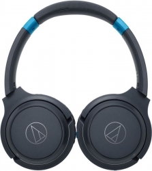 Гарнитура накладные Audio-Technica ATH-S200BT черный/синий беспроводные bluetooth оголовье (15120052)