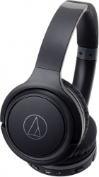 Гарнитура накладные Audio-Technica ATH-S200BT черный беспроводные bluetooth оголовье (15120050)