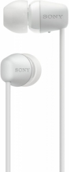 Гарнитура вкладыши Sony WI-C200 белый беспроводные bluetooth нашейный держатель (WIC200W.E)