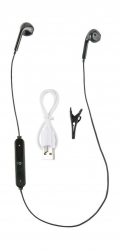 Гарнитура вкладыши Redline BHS-01 черный беспроводные bluetooth в ушной раковине (УТ000013644)