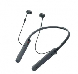 Гарнитура вкладыши Sony WI-C400 черный беспроводные bluetooth нашейный держатель (WIC400B.E)
