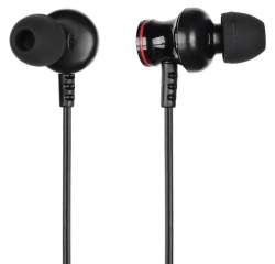 Гарнитура вкладыши Digma BT-02 Magnetic черный (E708BT)