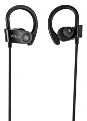 Гарнитура вкладыши Oklick BT-S-120 черный bluetooth (BE216)
