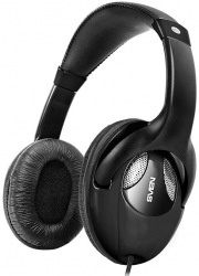 Наушники накладные Sven AP-670V 2.5м черный проводные оголовье