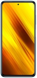 Смартфон Xiaomi Poco X3 128Gb 6Gb синий моноблок 3G 4G 2Sim 6.67 1080x2400 Android 10 64Mpix 802.11 a/b/g/n/ac NFC GPS GSM900/1800 GSM1900 MP3 A-GP
